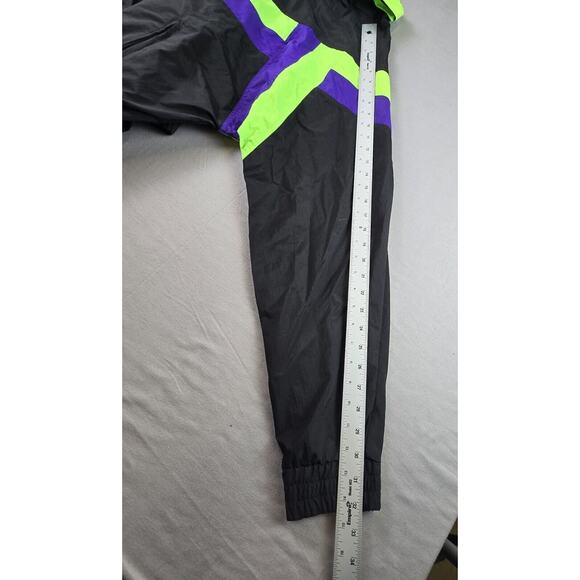 Vintage Windbreaker Men's L Color Block Neon 80s 90s Pacific Grove Sportswear - Picture 10 of 16
